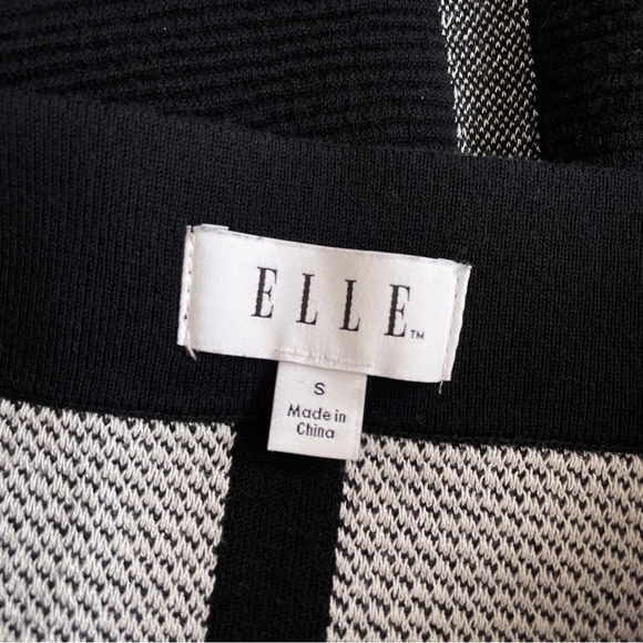 ELLE Checked Drop-Waist Sweater Skirt - Picture 4 of 4